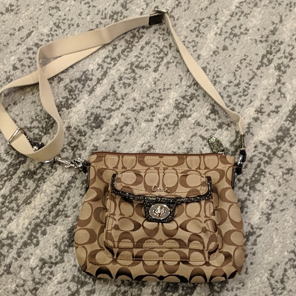 Coach brown crossbody bag